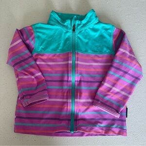 Patagonia baby girl zip up swimming long sleeve top